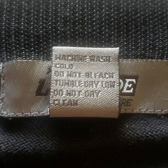 Le Monde Black Pullover Sweater Size XL Textured Cable Knit - Picture 10 of 11